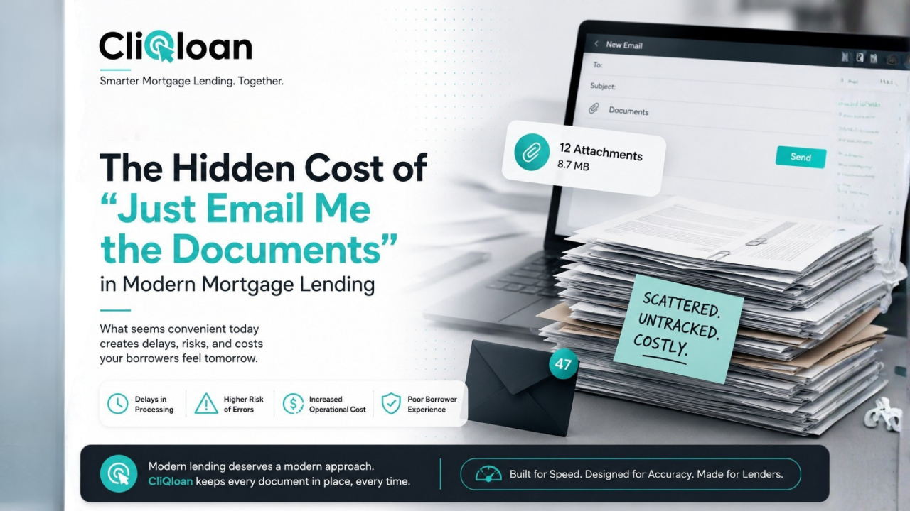 Illustration for The Hidden Cost of _Just Email Me the Documents_ in Modern Mortgage Lending