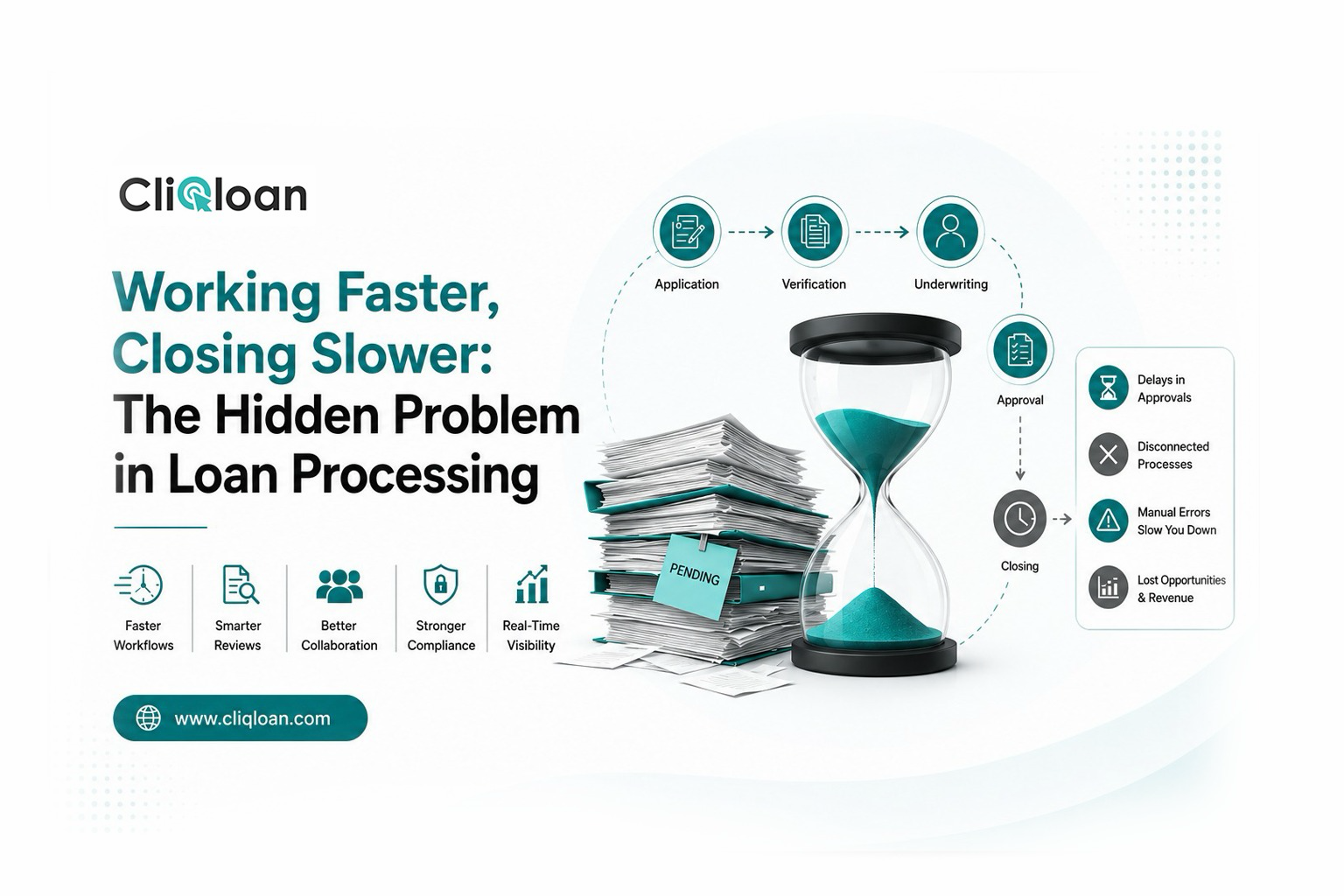 Illustration for Working Faster, Closing Slower: The Hidden Problem in Loan Processing